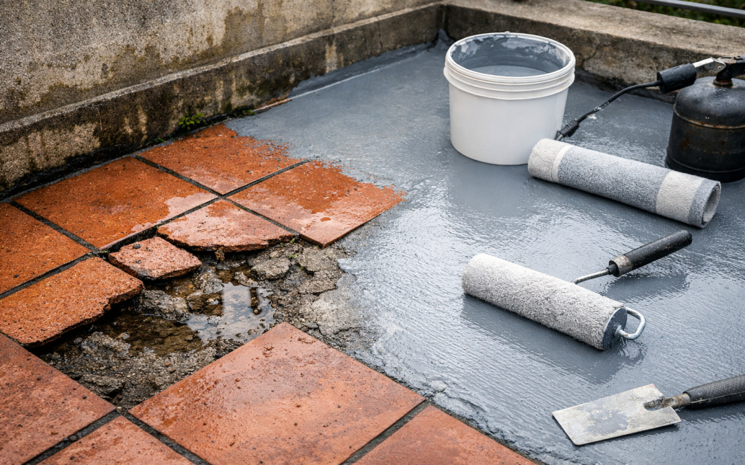 Terrasse carrelée qui fuit : comment réparer sans tout casser ?